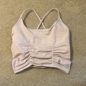 Free People Women's Light Pink Ruched Camisole